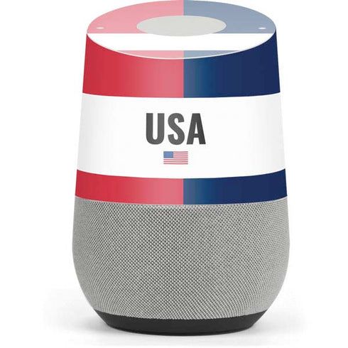 American Flag Color Block Google Home Skin